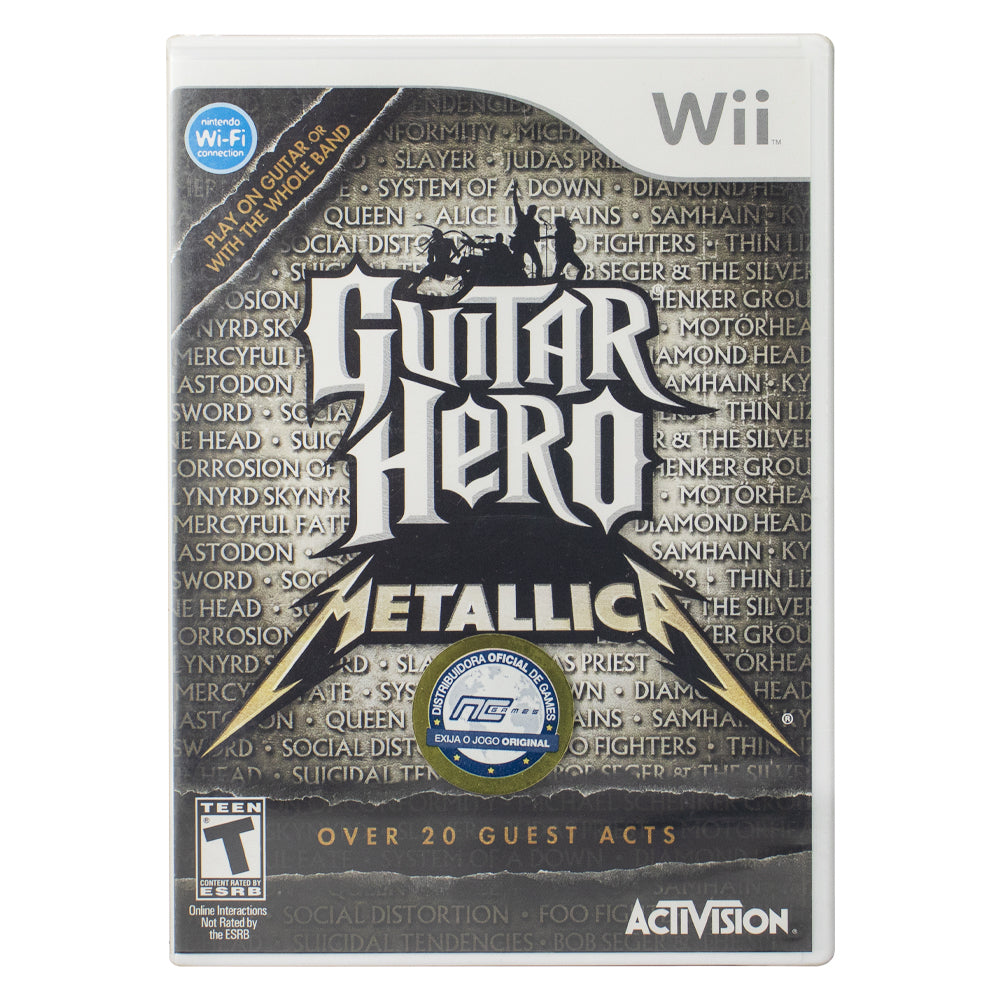 Jogo Guitar Hero Metallica Nintendo Wii (LACRADO)