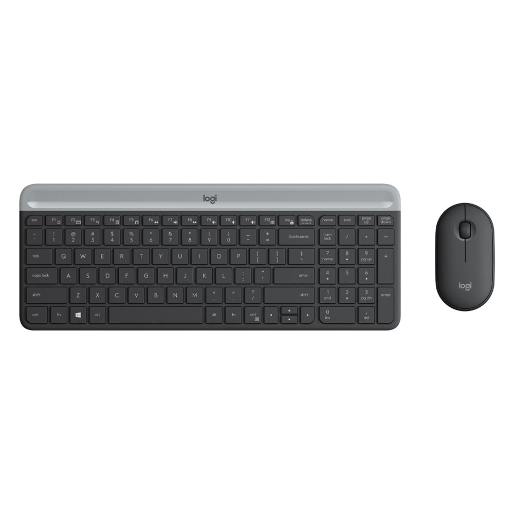 Kit Teclado e Mouse Logitech MK470 Preto Sem Fio