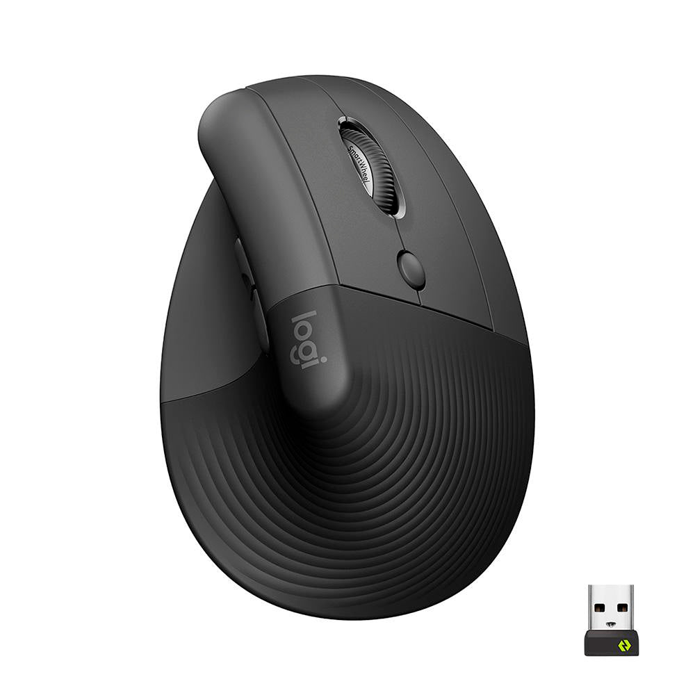Mouse Ergonômico Sem Fio Logitech Lift Vertical Grafite