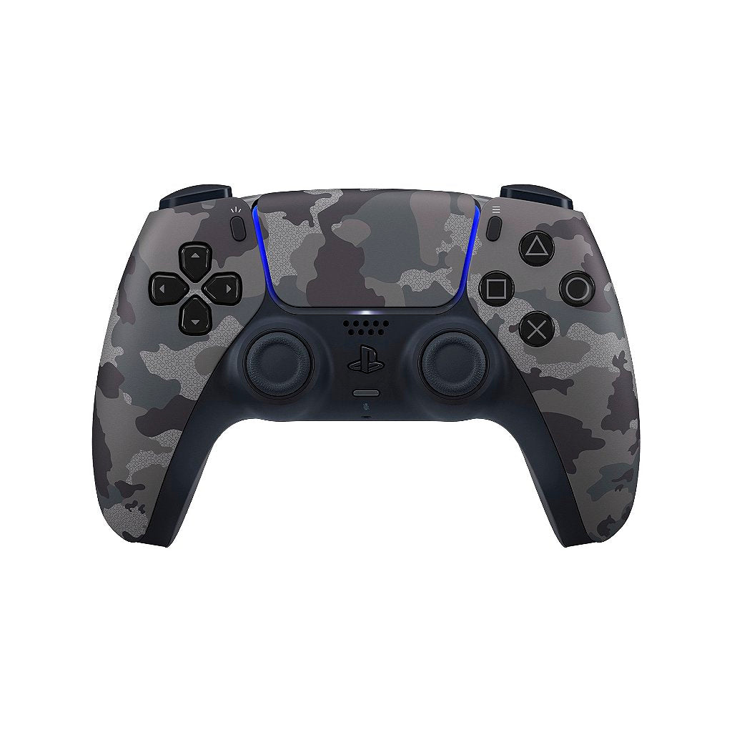 Controle Sem Fio Sony PS5 DualSense Gray Camuflado - Produto Original Lacrado