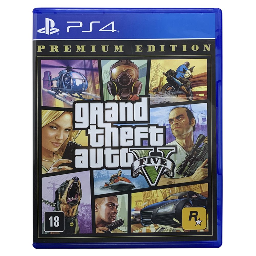 Jogo Grand Theft Auto V Premium Edition PS4
